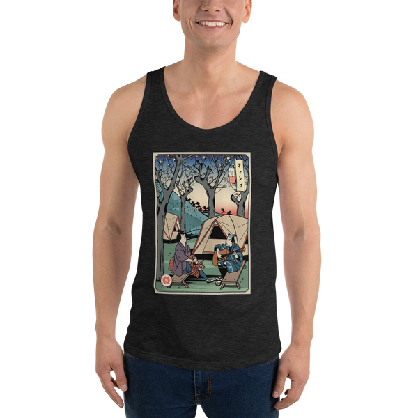 Samurai Camping Weekend Ukiyo-e Men's Tank Top