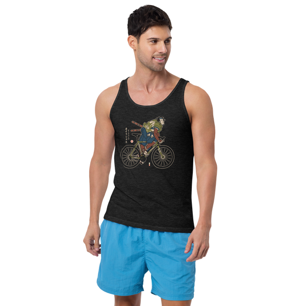 samurai Bicycle Race Sport Ukiyo-e Men's Tank Top