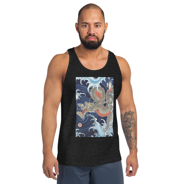 Dragon Japanese Ukiyo-e Unisex Tank Top