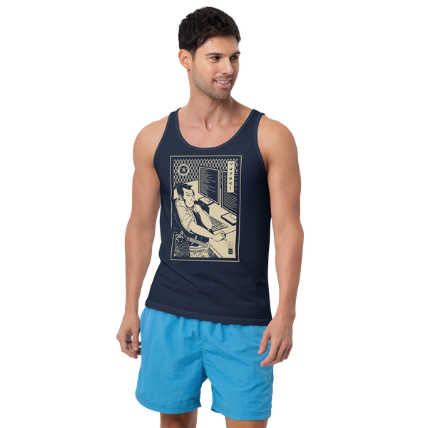 Samurai Programmer Computer Science Ukiyo-e Unisex Tank Top - Samurai Original