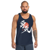 Courage Japanese Kanji Calligraphy Unisex Tank Top -