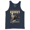 Samurai Guitar Quotes Japanese Ukiyo-e Men's Tank Top - Navy / S