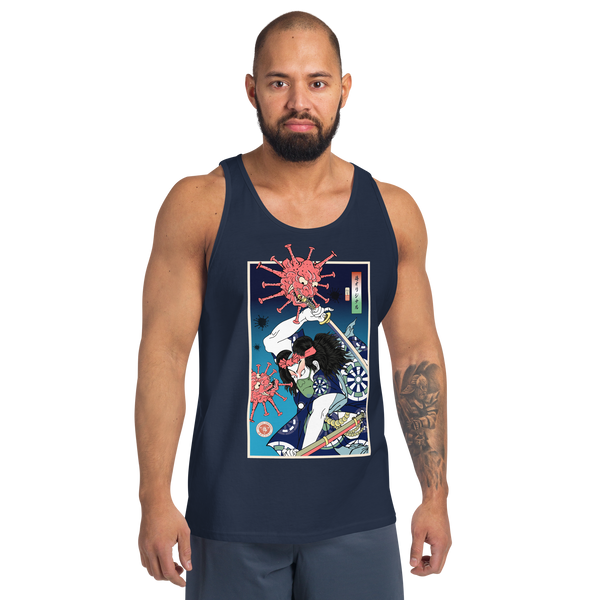 Samurai vs Virus Demon 2 Ukiyo-e Men's Tank Top