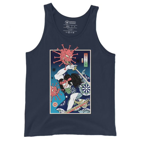 Samurai vs Virus Demon 2 Ukiyo-e Men's Tank Top