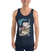 Samurai Cat Love Fish 2 Ukiyo-e Funny Men's Tank Top