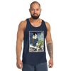 Samurai and Bonsai Tree Ukiyo-e Men's Tank Top