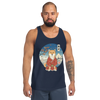 Dog Shiba Inu Samurai Ukiyo-e Funny Men's Tank Top