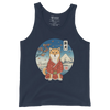 Dog Shiba Inu Samurai Ukiyo-e Funny Men's Tank Top