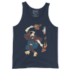 Samurai BBQ Barbecue Funny Ukiyo-e Men's Tank Top