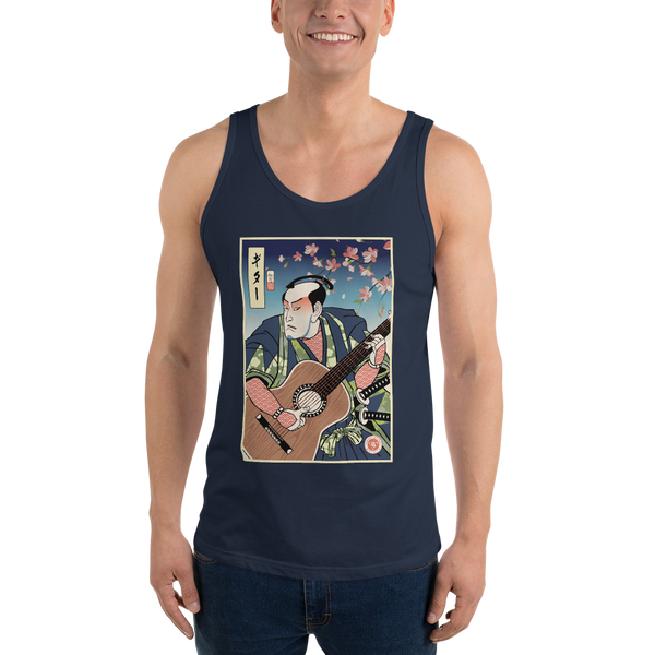 Samurai Guitar Player 2 Music Ukiyo-e Men's Tank Top