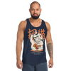 Halloween Cat Maneki Neko & Jason Voorhees Mask Men's Tank Top