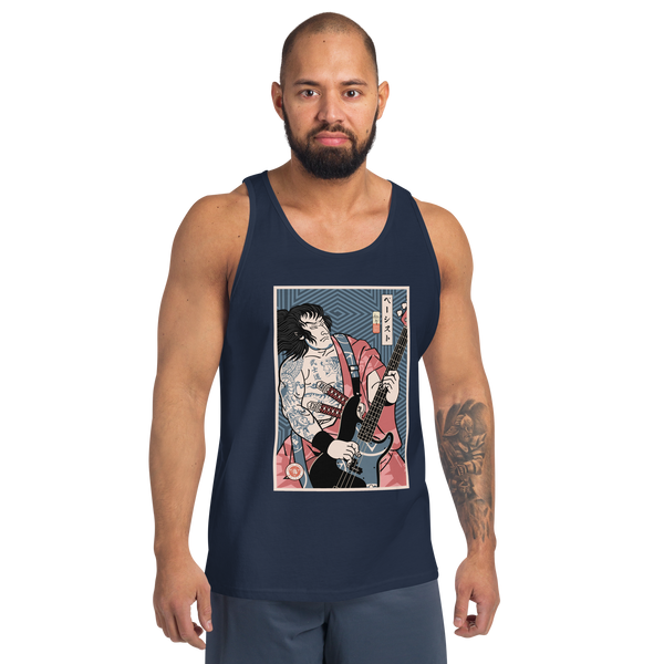 Samurai Bassist Player 5 Music Ukiyo-e Men's Tank Top