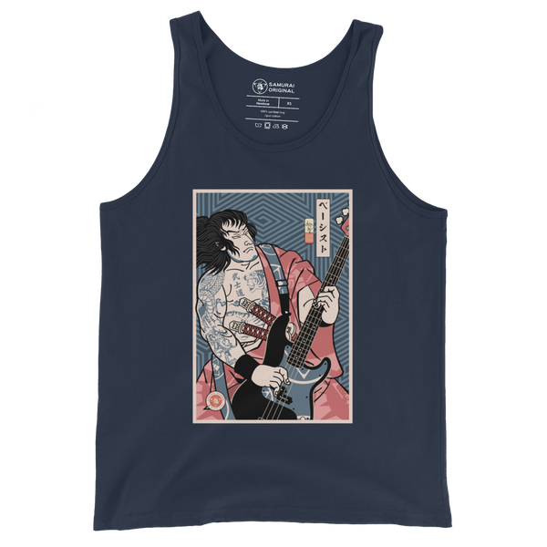 Samurai Bassist Player 5 Music Ukiyo-e Men's Tank Top