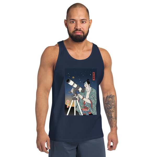 Samurai Astronomy Telescope Ukiyo-e Men's Tank Top