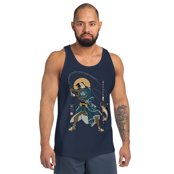 Samurai Fishing 4 Ukiyo-e Men's Tank Top