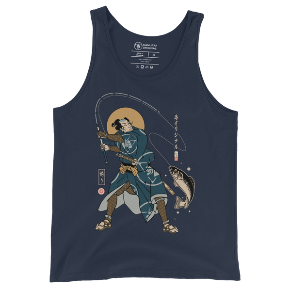 Samurai Fishing 4 Ukiyo-e Men's Tank Top