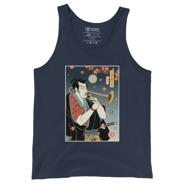 Trombone Samurai Music Ukiyo-e Men's Tank Top