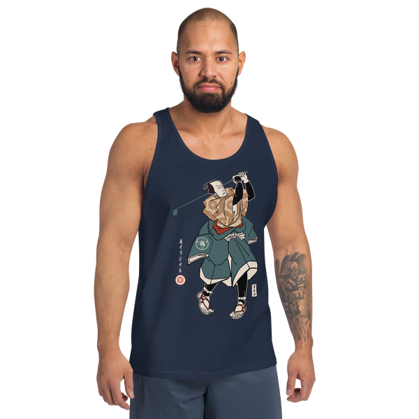 Samurai Golf Player Ukiyo-e Men's Tank Top