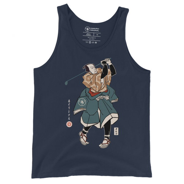 Samurai Golf Player Ukiyo-e Men's Tank Top