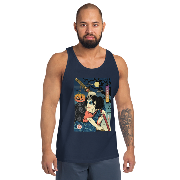 Halloween Samurai Joker Ukiyo-e Men's Tank Top