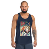 Geisha & Macaw Parrot Bird Japanese Men's Tank Top