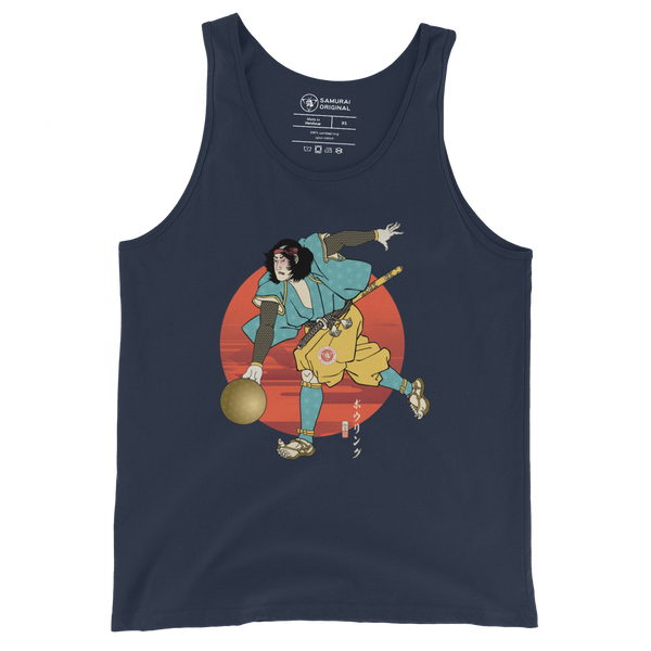 Samurai Play Bowling Ukiyo-e Men's Tank Top