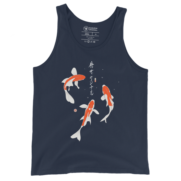 Koi Fish Japanese Ukiyo-e Men's Tank Top 2