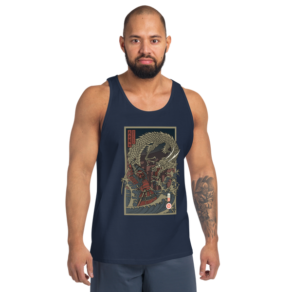 Samurai vs Dragon Warrior Ukiyo-e Men's Tank Top