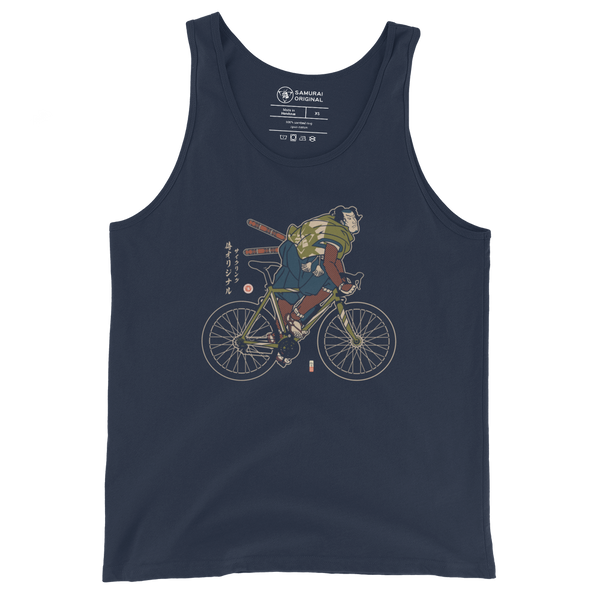 samurai Bicycle Race Sport Ukiyo-e Men's Tank Top