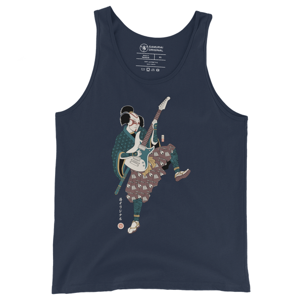 Samurai Guitar Player Music Ukiyo-e Men's Tank Top