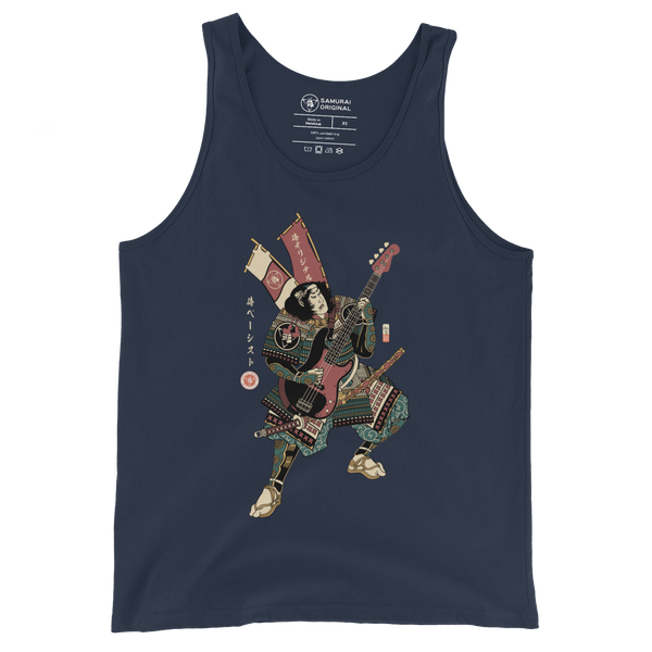 Samurai Bassist Player 7 Music Ukiyo-e Men's Tank Top