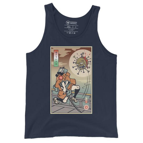 Samurai vs Virus Demon Ukiyo-e Men's Tank Top