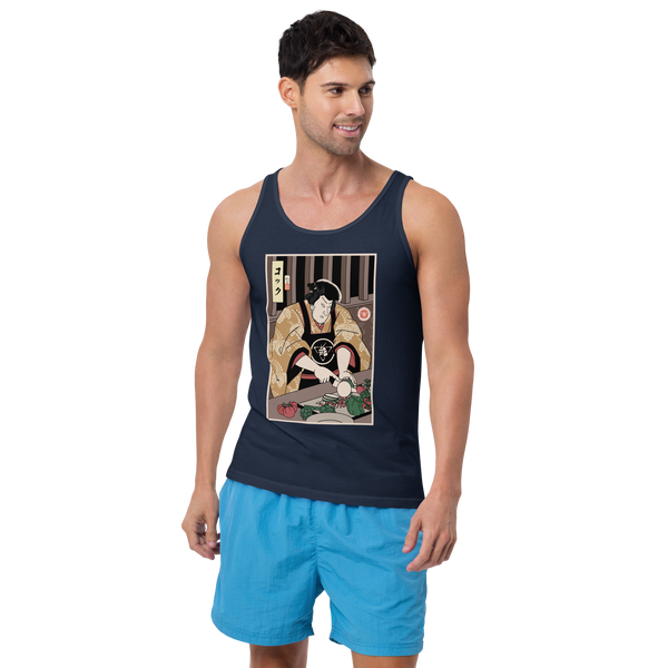 Samurai Chef 2 Cook Dish Ukiyo-e Men's Tank Top