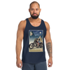 Samurai Chopper Motorcycle Ukiyo-e Unisex Tank Top