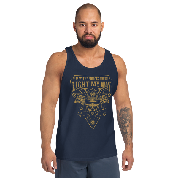 Samurai May The Bidges I Burn Light Men's Tank Top