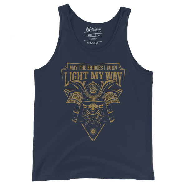 Samurai May The Bidges I Burn Light Men's Tank Top