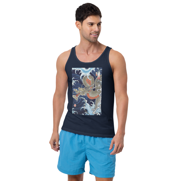 Dragon Japanese Ukiyo-e Unisex Tank Top