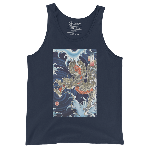 Dragon Japanese Ukiyo-e Unisex Tank Top