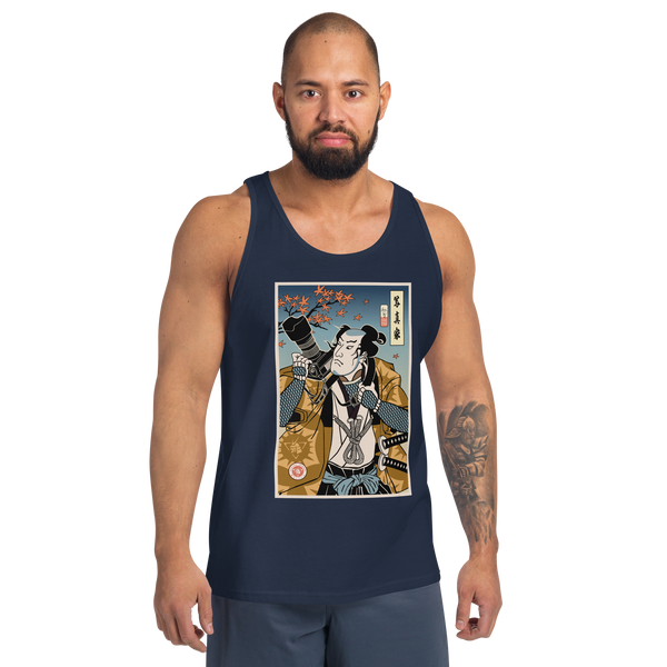 Samurai Photographer 7 Camera Ukiyo-e Men's Tank Top