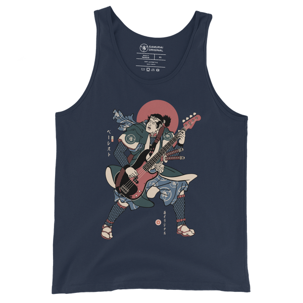 Samurai Bassist Player 4 Music Ukiyo-e Men's Tank Top