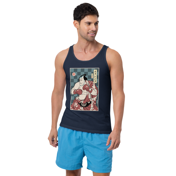 Samurai Boxing Player Sport Ukiyo-e Unisex Tank Top