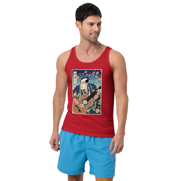 Samurai Guitar Player 2 Music Ukiyo-e Men's Tank Top