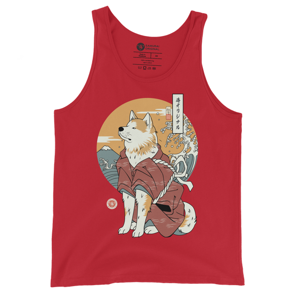 Samurai Dog Akita Best Friend Ukiyo-e Men's Tank Top