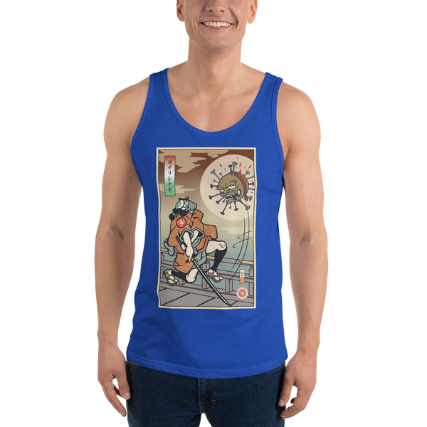 Samurai vs Virus Demon Ukiyo-e Men's Tank Top