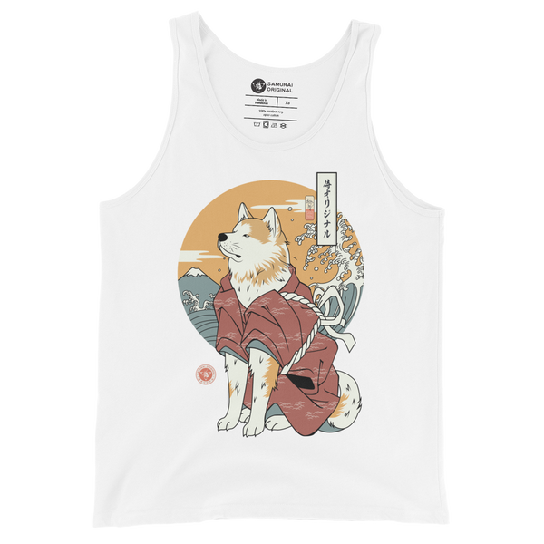 Samurai Dog Akita Best Friend Ukiyo-e Men's Tank Top