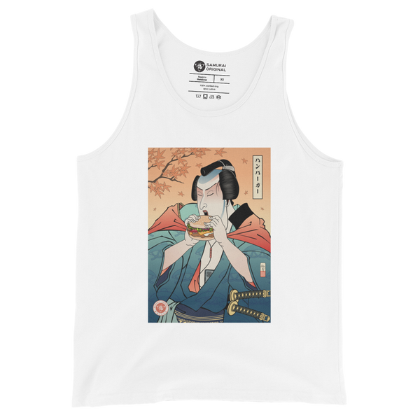 Samurai & Burger Fast Food Ukiyo-e Men's Tank Top