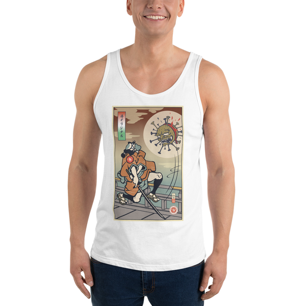 Samurai vs Virus Demon Ukiyo-e Men's Tank Top