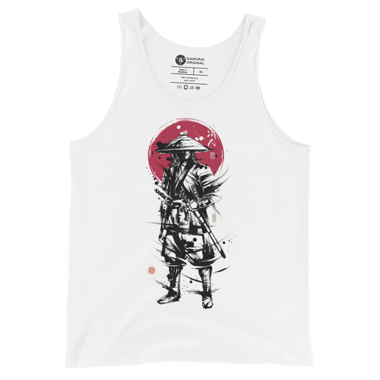 Samurai Ronin Sumi-e Japanese Ink Painting Men's Tank Top