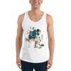 Samurai Play Curling Ukiyo-e Men's Tank Top