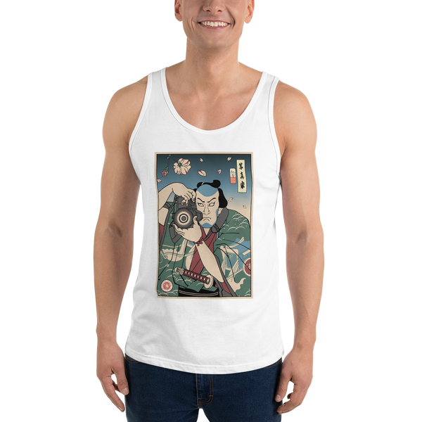 Samurai Photographer 5 Camera Ukiyo-e Men's Tank Top